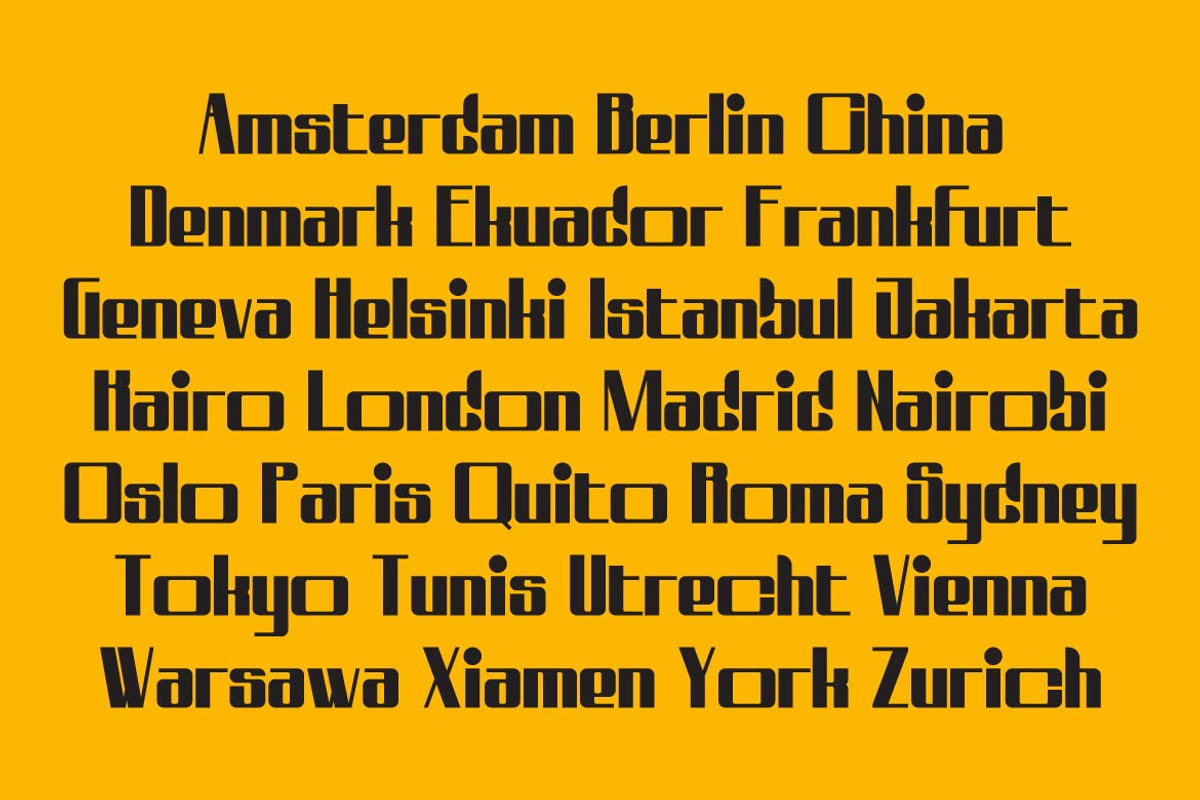 Bold Gold – Heavy Squared Font, a Sans Serif Font by Artiveko (Photo 7 of 8)