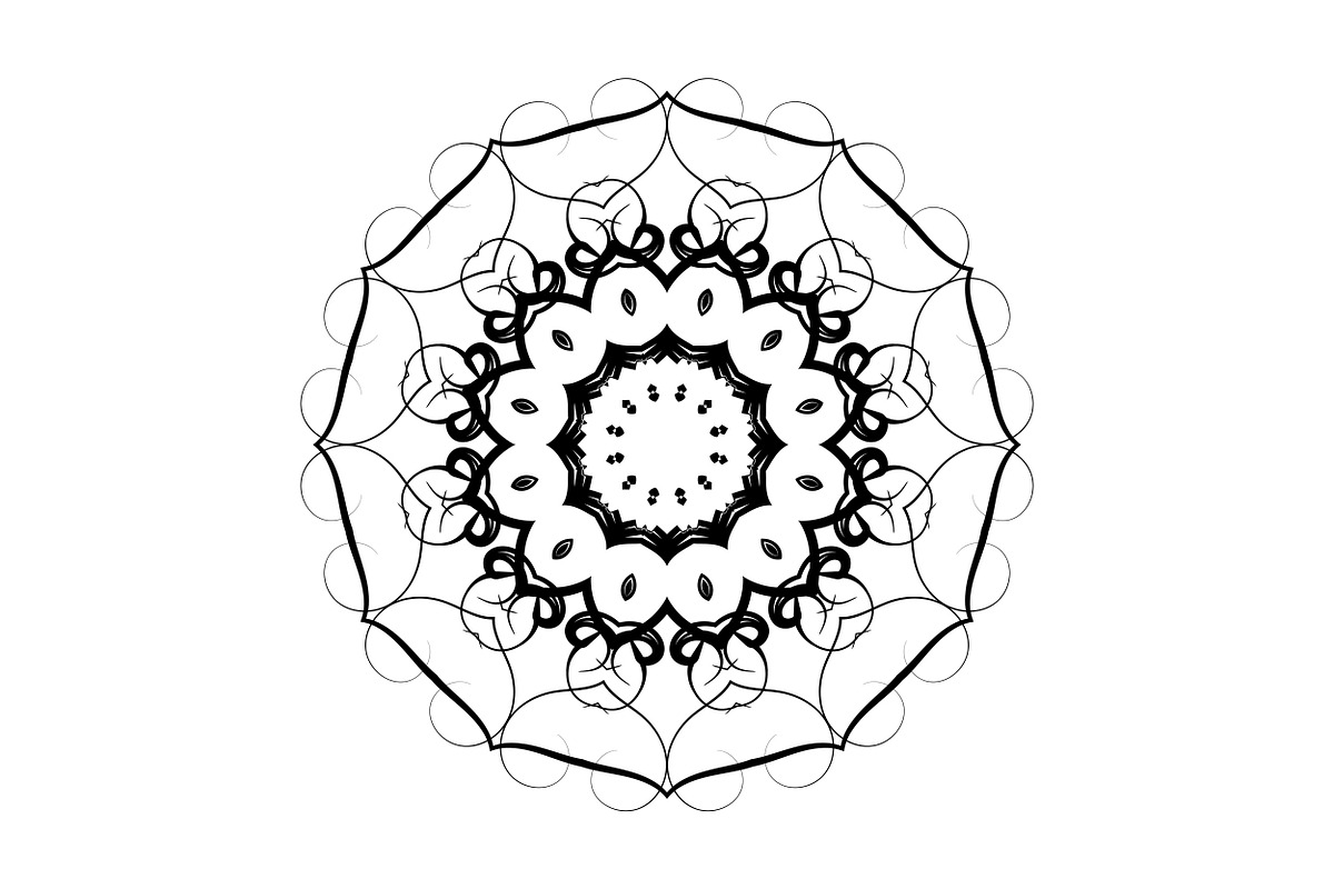 Elegant Mandala Line Art Collection, a Decorative Illustration by NJ Himel (Photo 54 of 101)