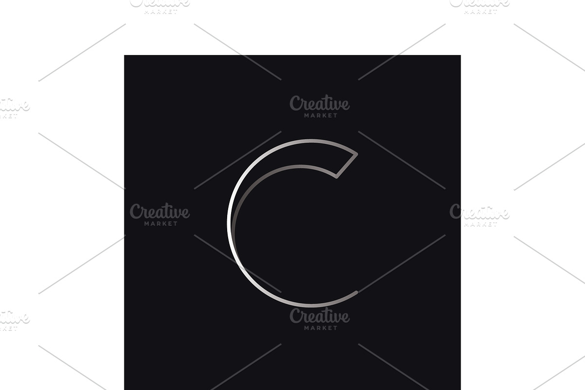 Geometric letter C initial logo., a Branding & Logo Template by LOGOCREATIVE