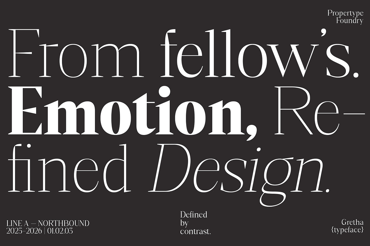 GrethaSerif, a Serif Font by Propertype (Photo 2 of 14)