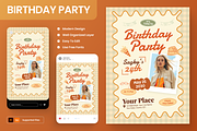 Birthday Party Flyer Set, a Flyer Template by Annora Studio (Thumbnail 1 of 6)