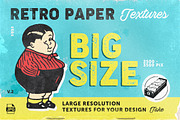 Retro Paper Set, a Texture Graphic by Retro Machine (Thumbnail 1 of 8)