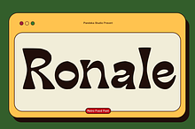 Ronale - Retro Food Font