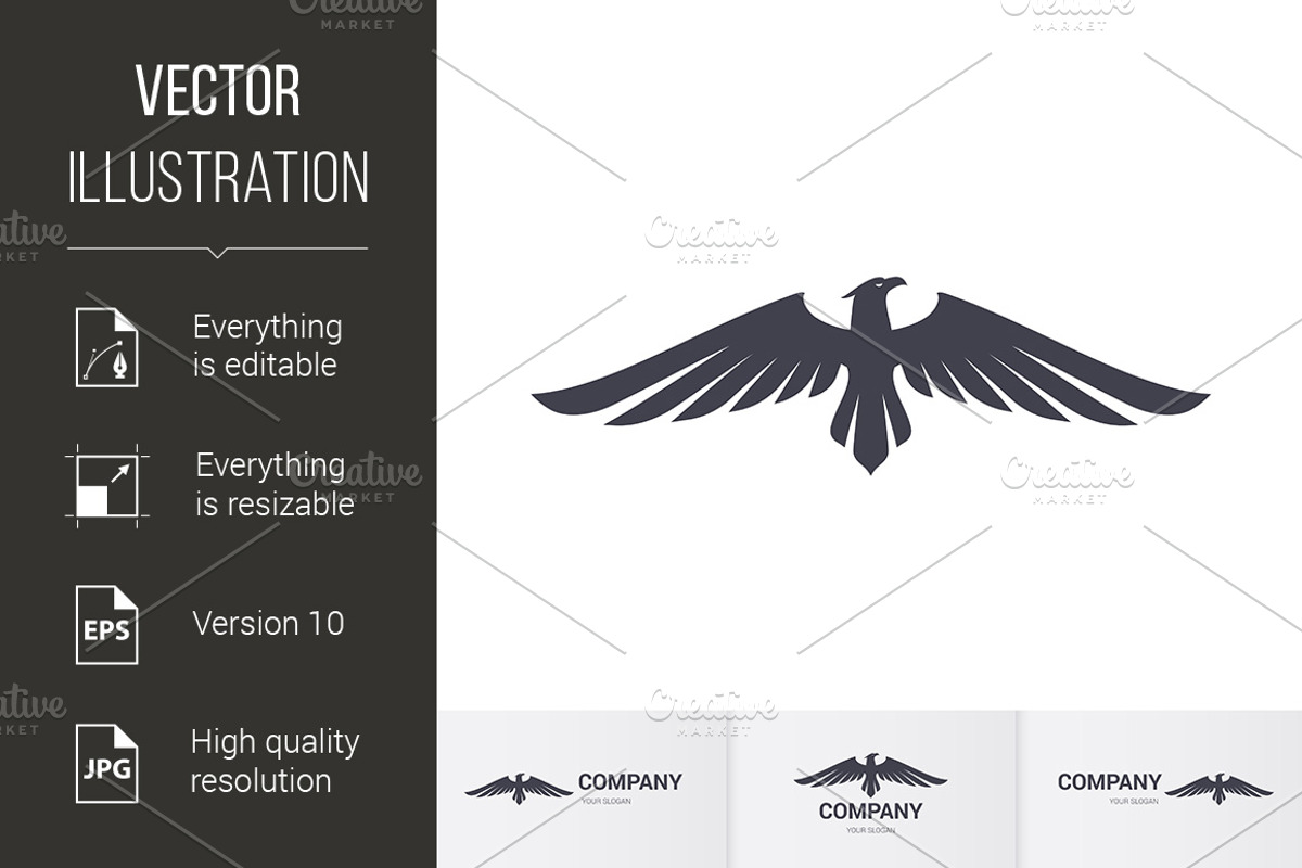 Eagle Icon, a Graphic by DvargShop