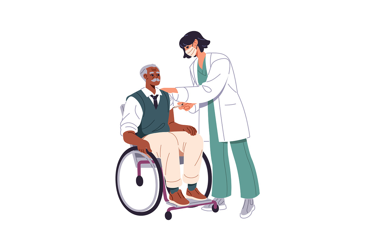 Vaccination of people set, a Healthcare Illustration by PaperTrident (Photo 6 of 8)