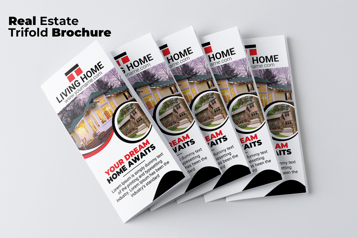 Real Estate Trifold Brochure, a Brochure Template by AfzaalGraphics (Photo 2 of 4)