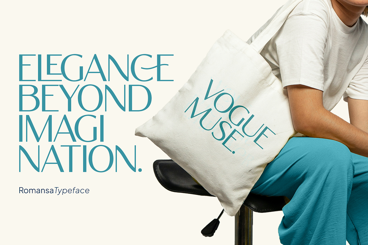 Romansa New Stylish Sans Serif Font, a Sans Serif Font by Vampstudio (Photo 12 of 13)