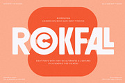 ROCKFALL - Bold Ligature Typeface, a Sans Serif Font by SilverStag Type Foundry (Thumbnail 1 of 30)