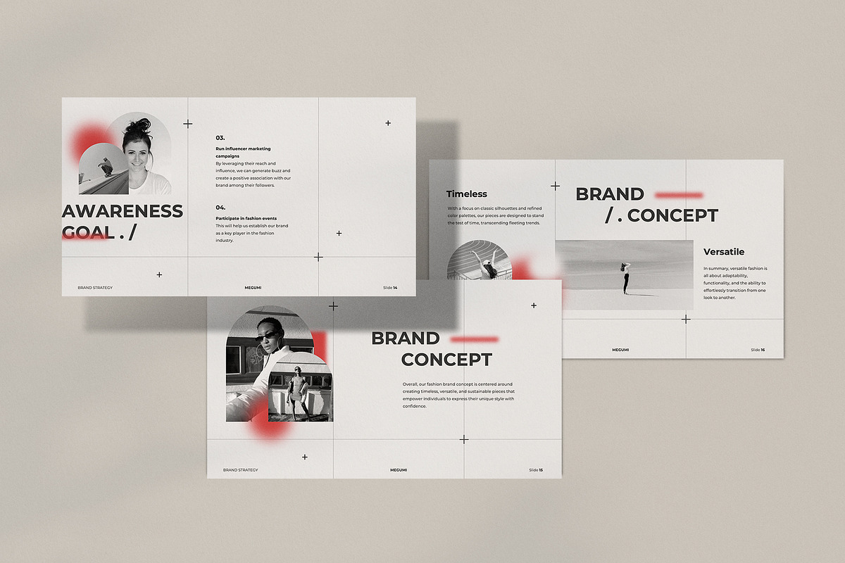 Megumi Brand Strategy - Powerpoint, a Presentation Template by Surotype (Photo 3 of 10)