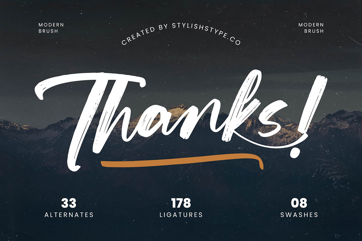 Actively Modern Brush Font, a Script Font by stylishtype.co (Photo 20 of 20)