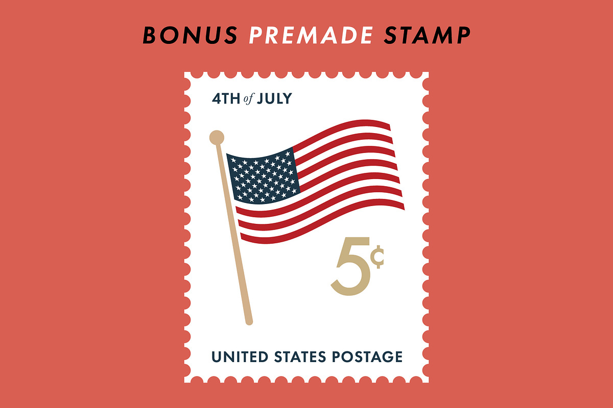 Postage Stamp Template Set (Updated), an Object Graphic by Krafti Lab (Photo 12 of 14)