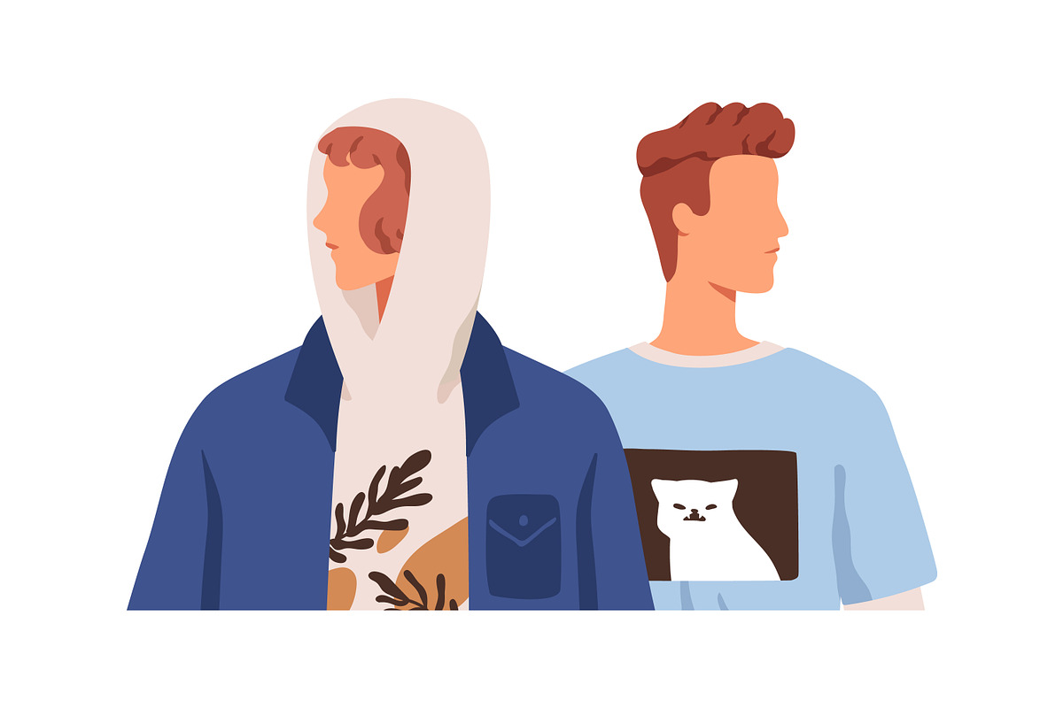 Diverse couples meeting set, a Person Illustration by Good Studio (Photo 8 of 16)