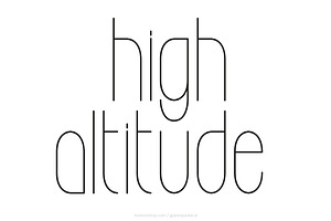 High Altitude Font