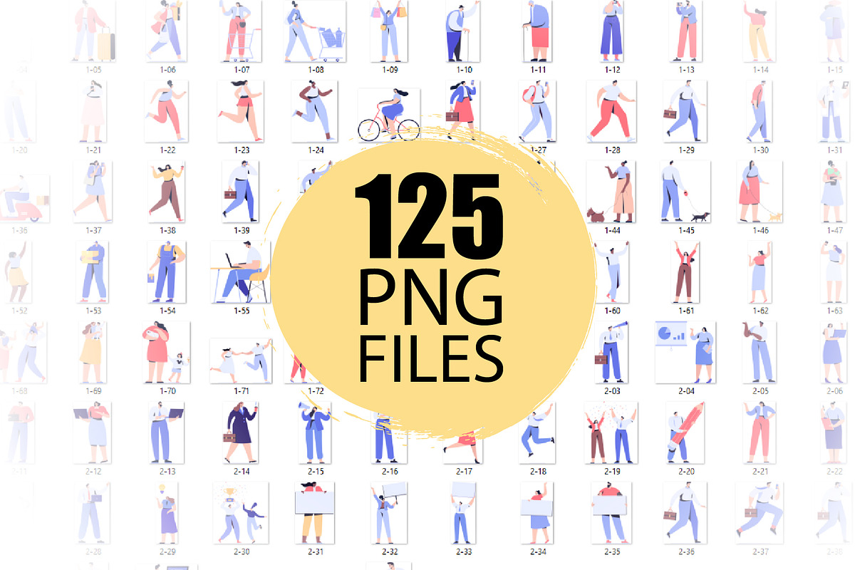 Big Vector set of people characters, a Person Illustration by Vector_Art (Photo 2 of 25)