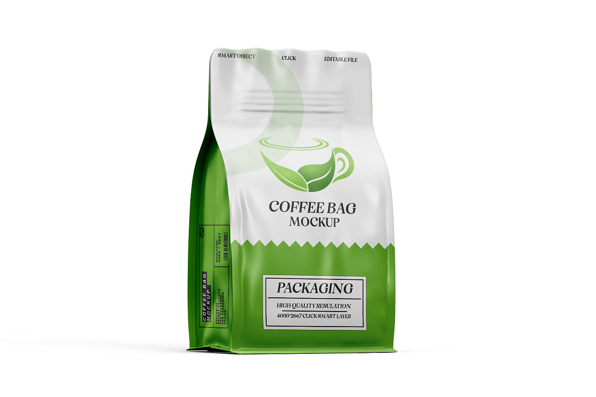 Coffee And Tea Bag Packaging Mockup, a Packaging Mockup by pixelmock (Photo 16 of 17)