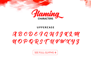 Flaming Script, a Script Font by Sikifonts (Thumbnail 7 of 8)