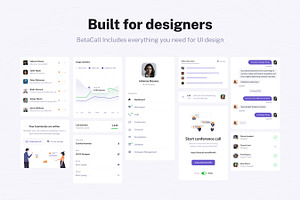 BetaCall - Web & Mobile UI Kit