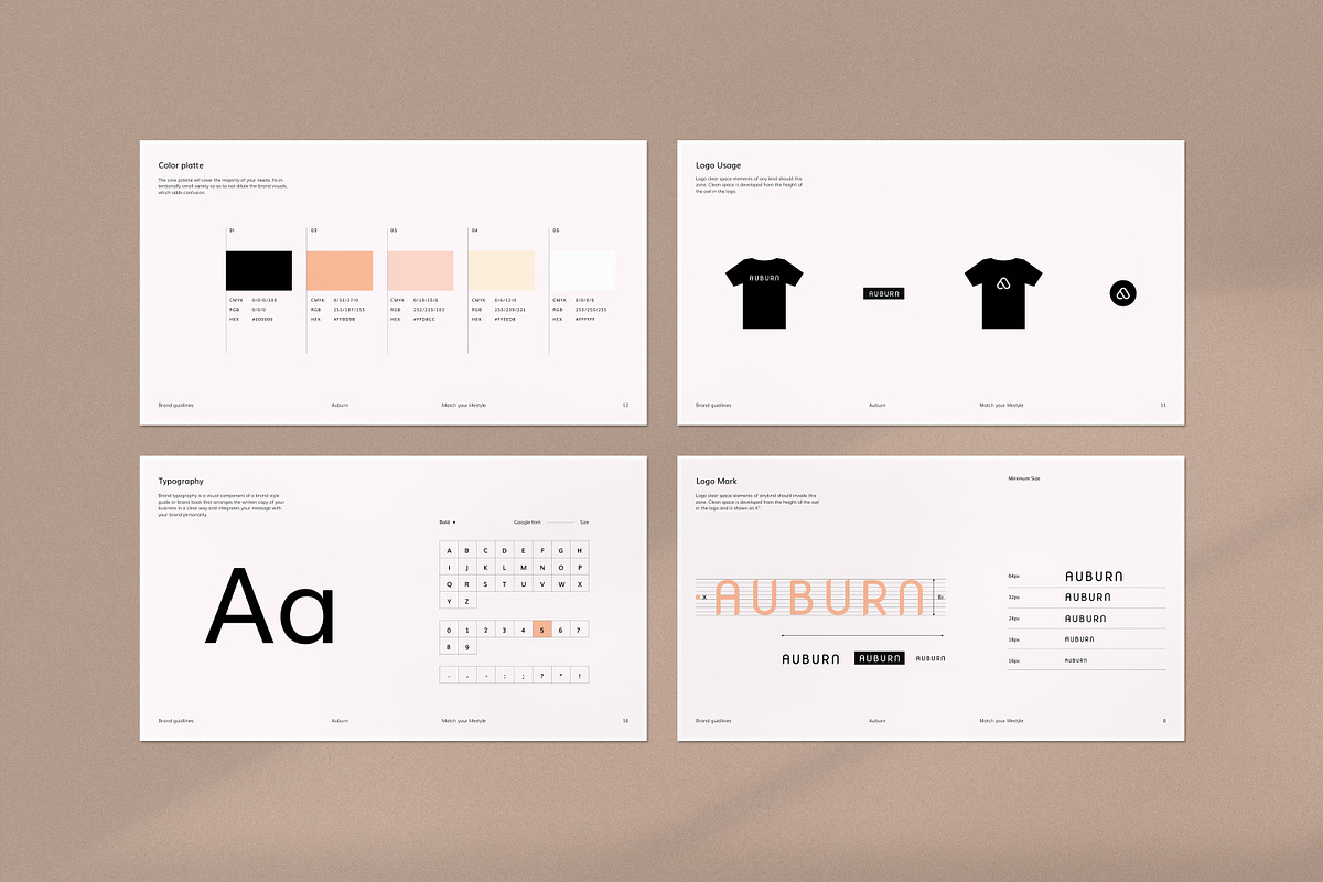 Auburn – Brand Guidelines, a Presentation Template by S A N D Y (Photo 4 of 10)