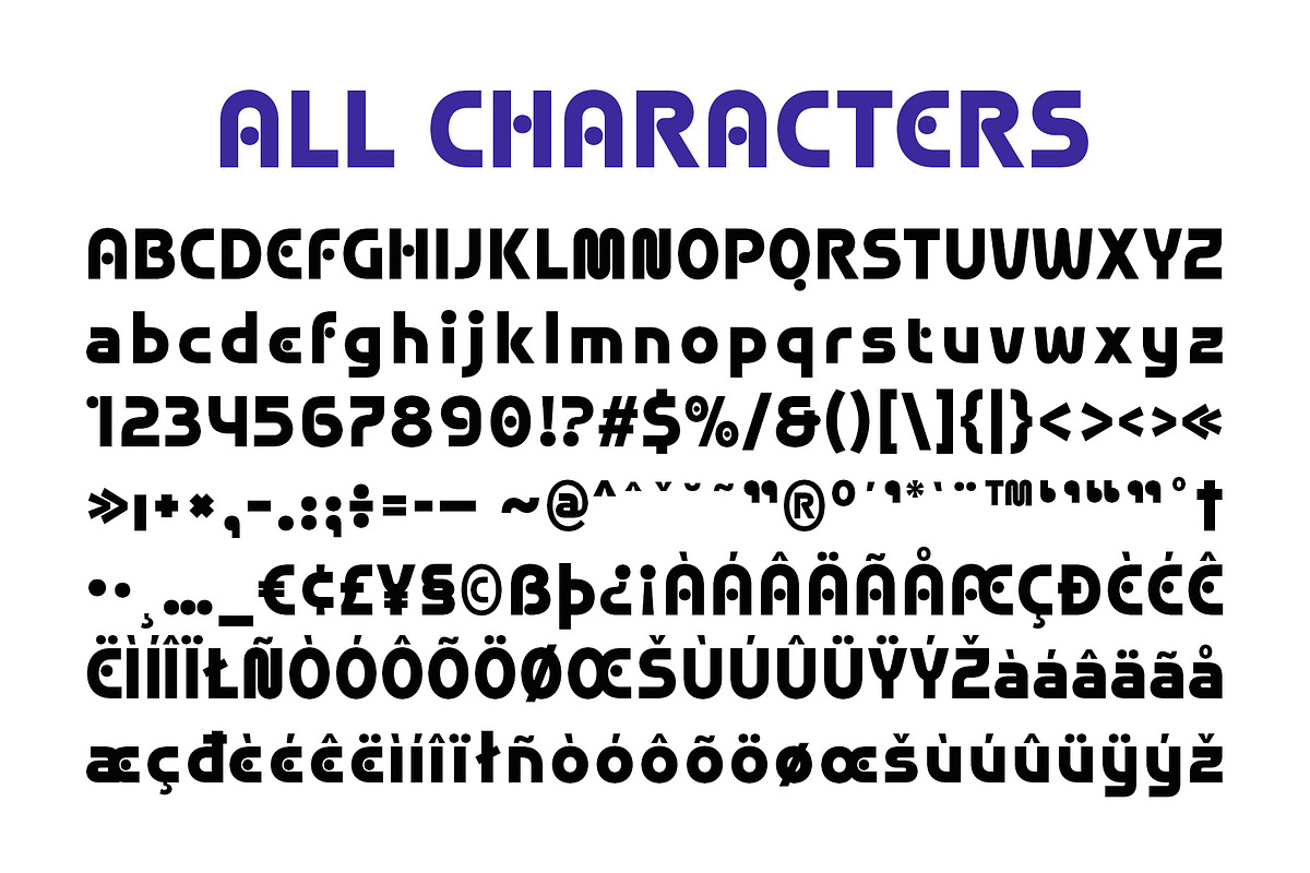 CS Syberic – Techno Font, a Sans Serif Font by Craft Supply Co. (Photo 8 of 8)