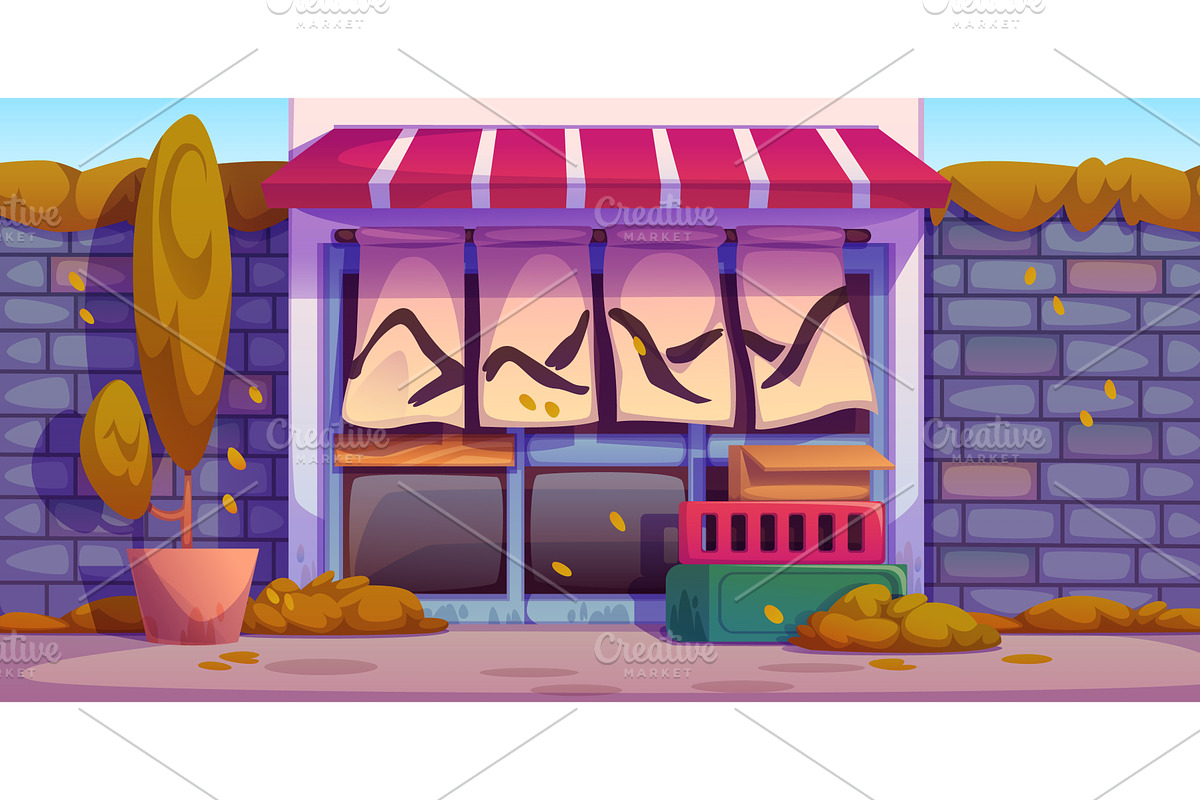 Japanese traditional curtained, an Object Illustration by art PVP - market
