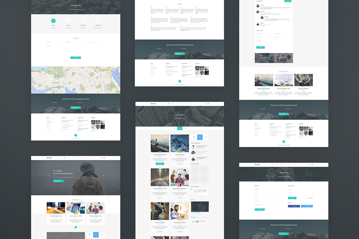 Spoke — Blog PSD Template, a Websites & App Template by artemmashirov (Photo 4 of 4)