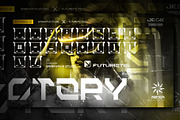 JECK - Futuristic and Cyberpunk Font, a Font by Brainwave (Thumbnail 6 of 9)