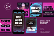 Music Event Instagram Template, a Social Media Template by graphicook (Thumbnail 1 of 3)