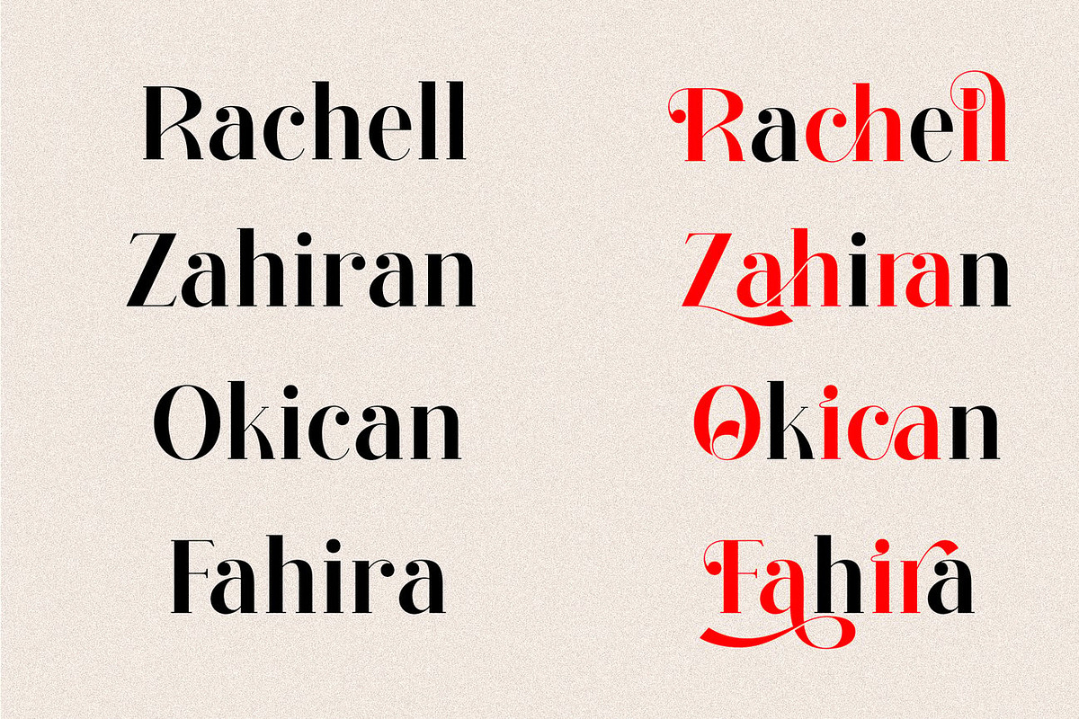 Okican - Elegant Serif, a Serif Font by Luna Shop (Photo 4 of 9)