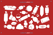 Wrapped candies & Love vector set, an Object Graphic by My.Ordinarty (Thumbnail 4 of 11)
