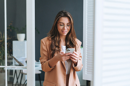 Young woman working at office, a Person Photo by Galina_Zhigalova