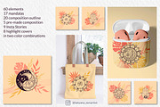 Abstract linear Yoga&vector mandala, a Healthcare Illustration by Tatyana_Zenartist (Thumbnail 3 of 12)