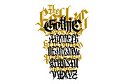 Gothic letters - 10, a Blackletter Font by GeekClick (Thumbnail 10 of 26)