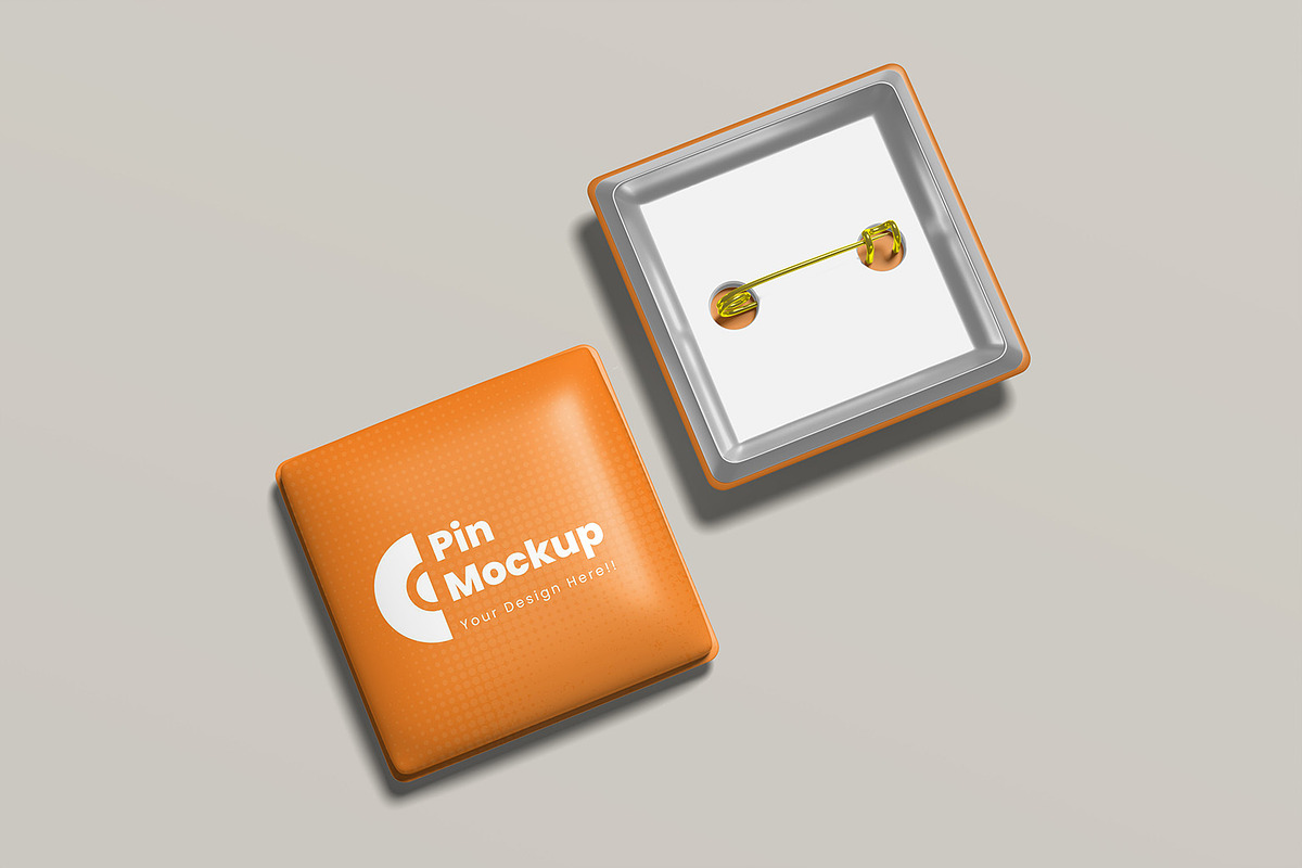 Pin Mockup, a Product Mockup by ZifaraDesign (Photo 2 of 5)