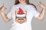 Portraits of Somali cat, an Animal Illustration by Watercolor fantasy (Thumbnail 2 of 6)