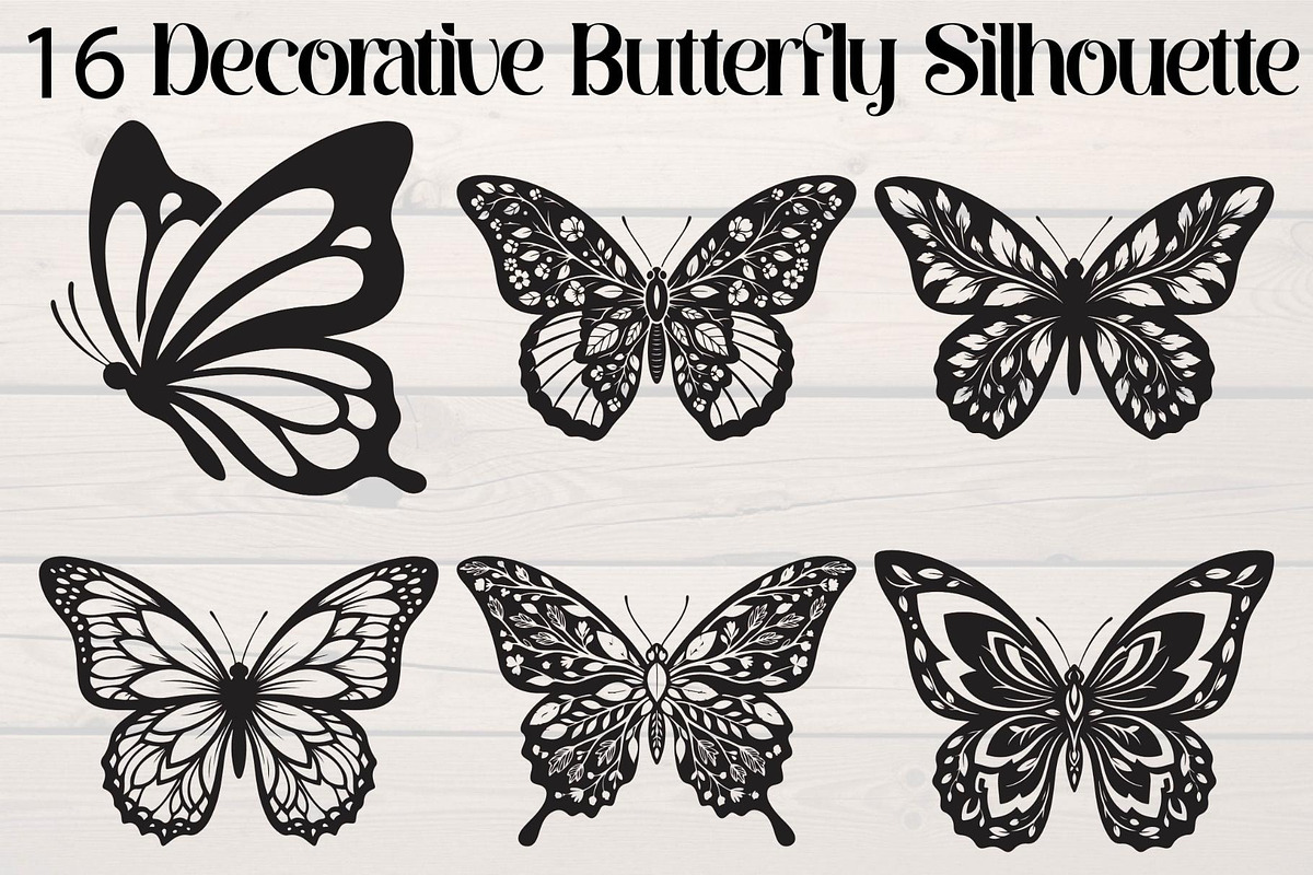 Decorative Butterfly Silhouette, an Object Graphic by Creativeshirt (Photo 1 of 16)