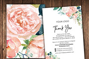 Watercolour Thank You Card ID12, a Card Template by AIW SOLUTIONS (Thumbnail 1 of 3)