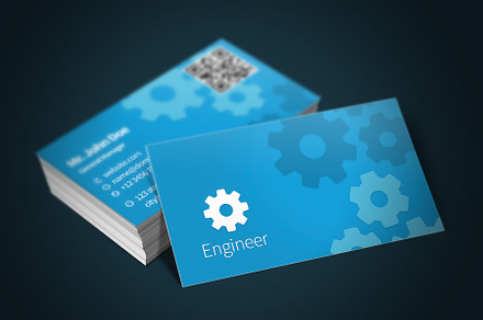 Engineer Business Card + Bonus, a Business Card Template by Rafael Oliveira