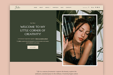 Julie - A Personal WordPress Theme, a WordPress Template by GiaThemes