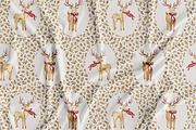 Retro Christmas deers pattern, a Pattern Graphic by SirenaArt (Thumbnail 9 of 12)