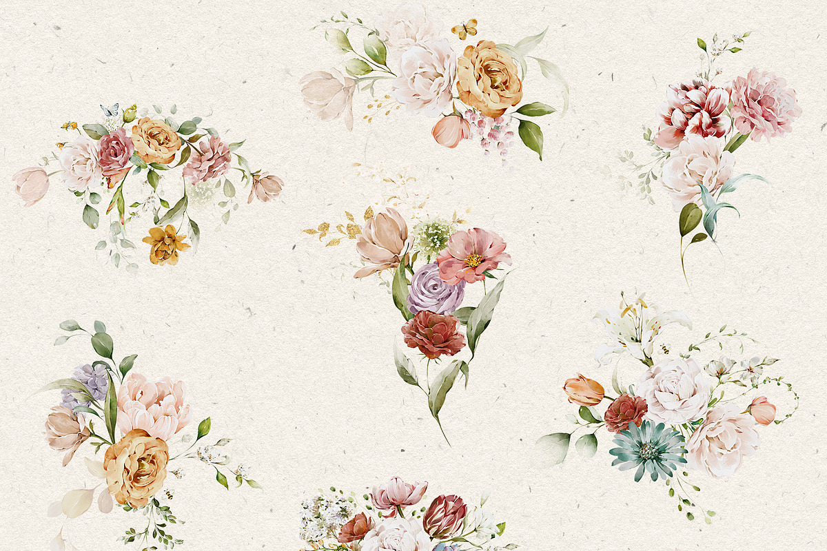 Watercolor Flower Collection, a Decorative Illustration by Damian Roh (Photo 7 of 19)