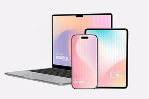 Multi Device Screen PSD Mockup, a Wearable Device Mockup by graphypix
