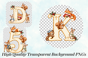 Woodland Winter Animal Alphabets, a Seasonal Illustration by Ink Gallery (Thumbnail 3 of 5)