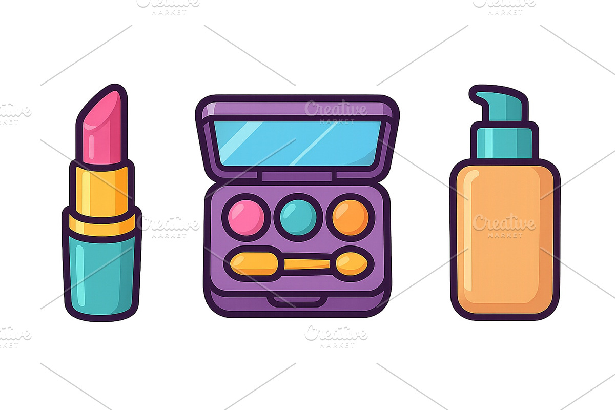 Colorful cosmetics display, an Object Illustration by ZinetroN