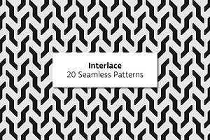 Interlace - 20 Seamless Patterns, a Pattern Graphic by Tustan
