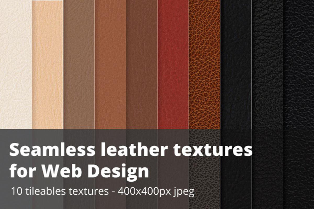 Seamless leather swatches - Jpg + illustrator