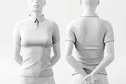 Female Polo Shirt Mockup, a Shirt Mockup by zpackcreative (Thumbnail 2 of 5)