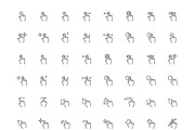 Hand Gesture Icons, an Outline Icon by eucalyp (Thumbnail 3 of 3)