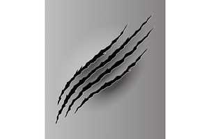 Bear or tiger claw mark, a Texture Illustration by Things for designers