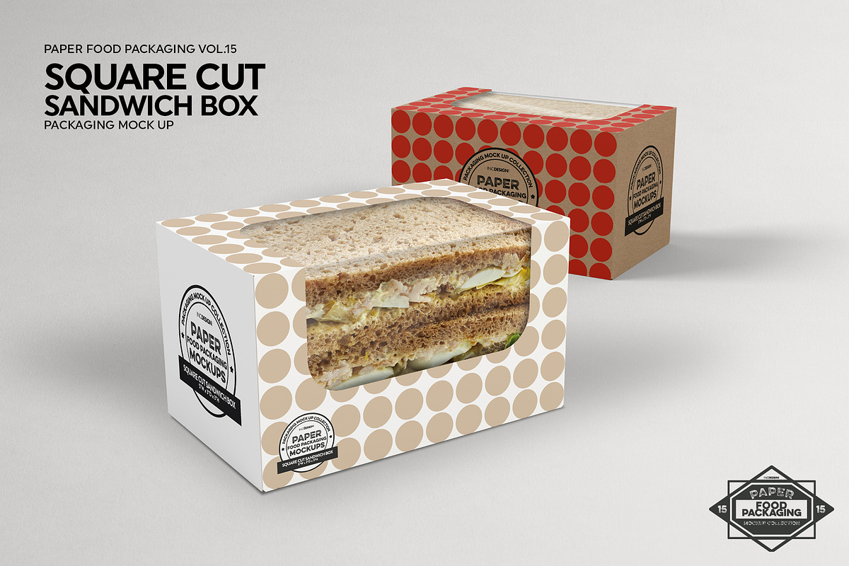 VOL.15 Food Box Packaging Mockups, a Packaging Mockup by INCDesign (Photo 17 of 21)