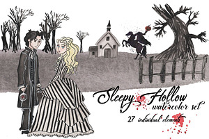 Sleepy Hollow Watercolor Set!